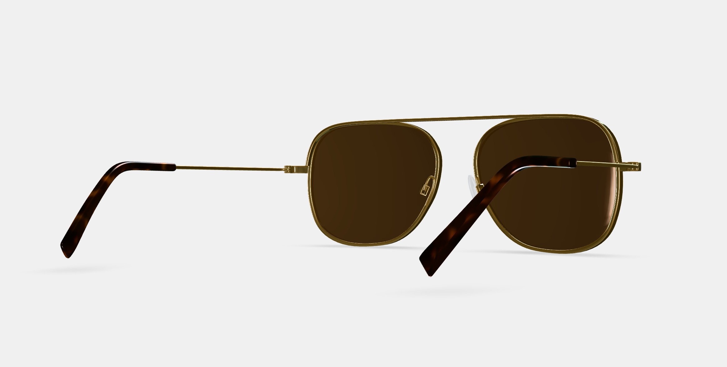 Brewster Eyeglasses in Woodgrain Tortoise 3D model_10