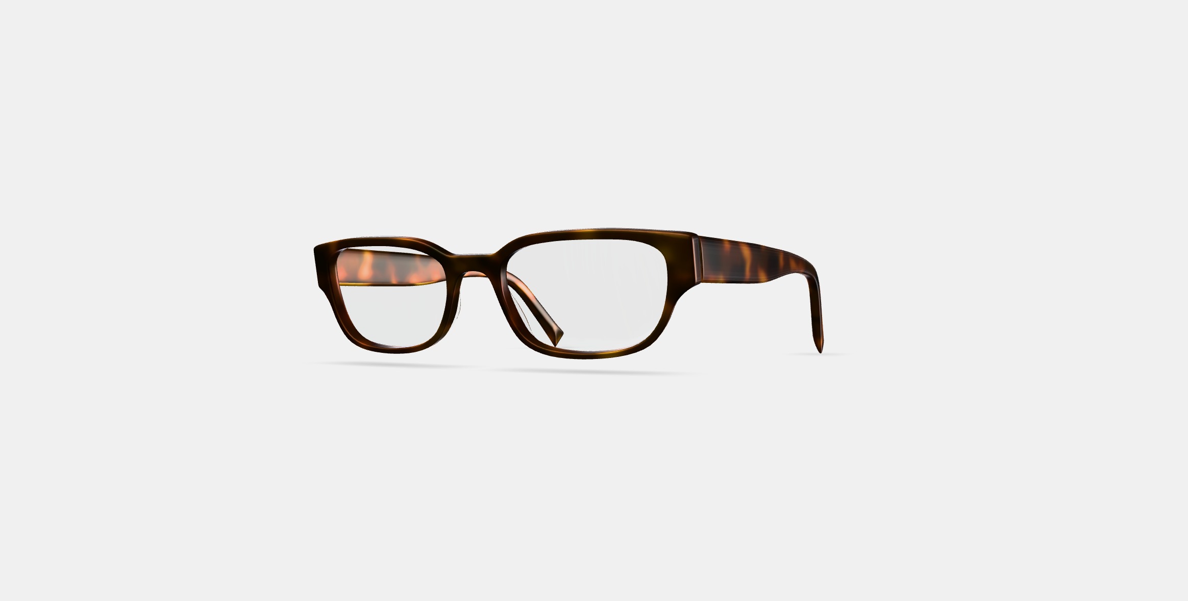 Brewster Eyeglasses in Woodgrain Tortoise 3D model_31