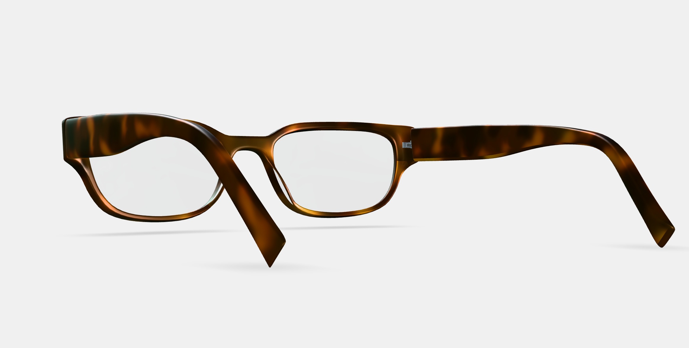 Brewster Eyeglasses in Woodgrain Tortoise 3D model_24