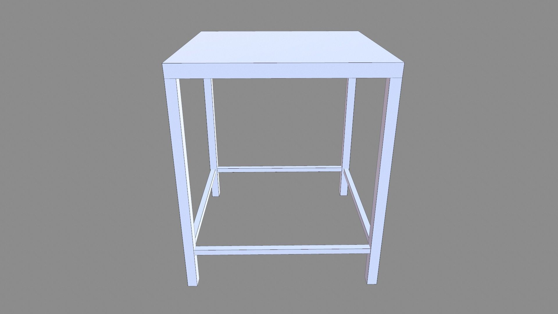 Table Low-poly 3D model_8