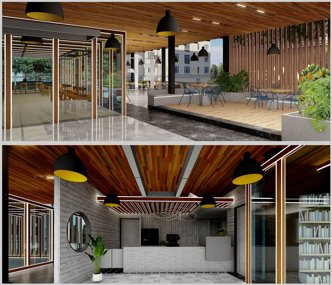 Ready Mart Cafe A Natural Blend of Comfort and Creativity Low-poly 3D model_3