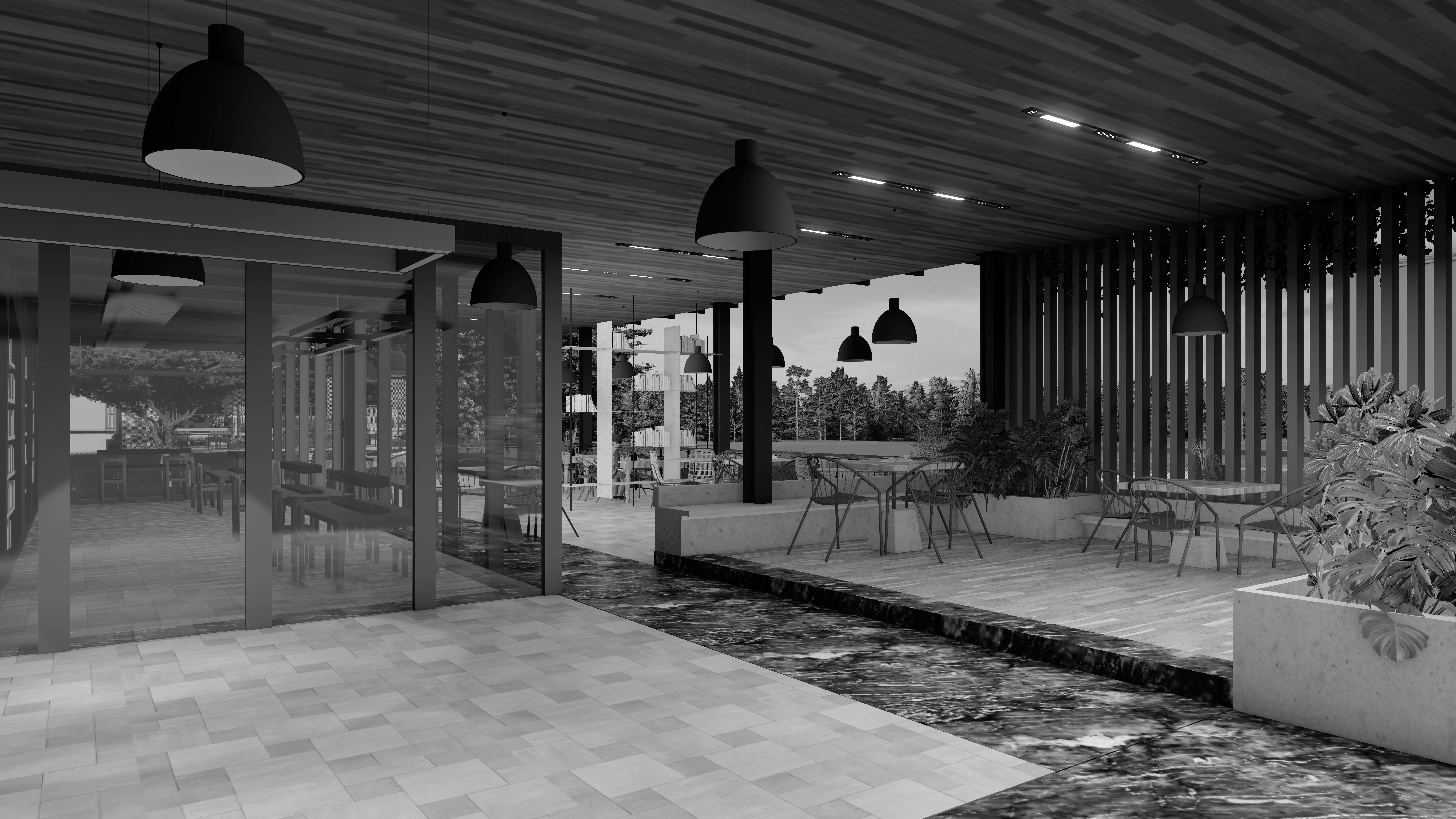 Ready Mart Cafe A Natural Blend of Comfort and Creativity Low-poly 3D model_6