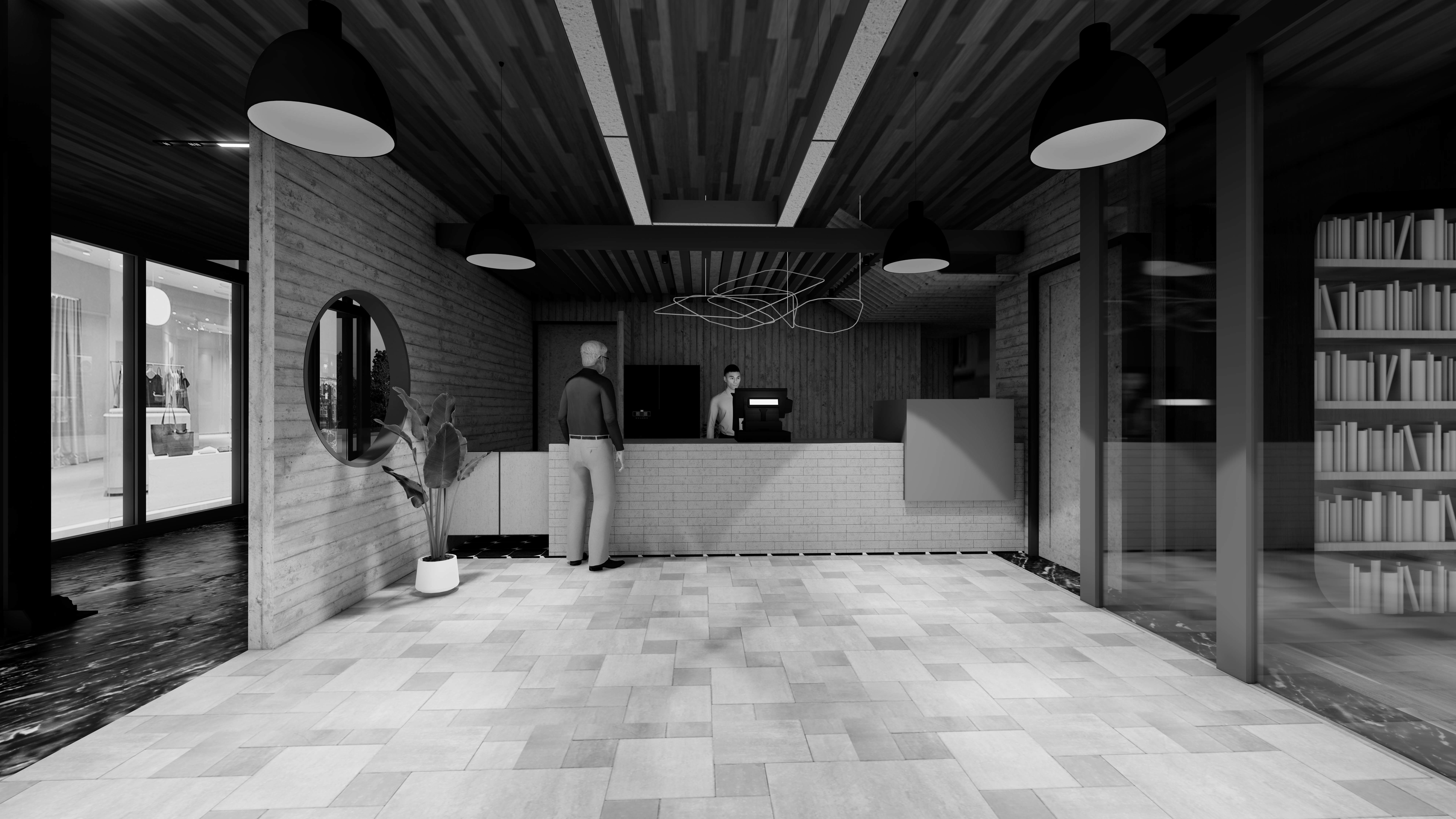 Ready Mart Cafe A Natural Blend of Comfort and Creativity Low-poly 3D model_7