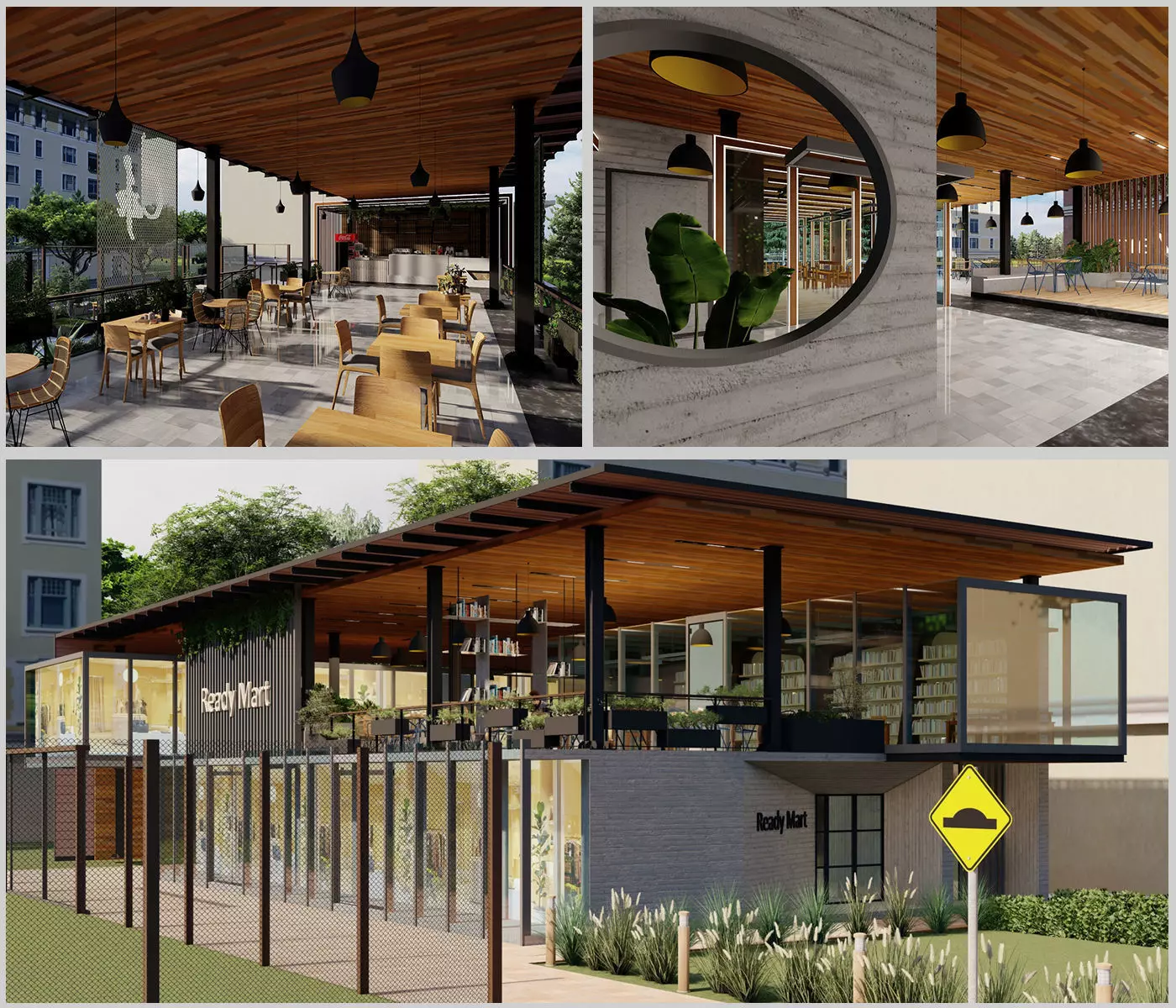 Ready Mart Cafe A Natural Blend of Comfort and Creativity Low-poly 3D model_0