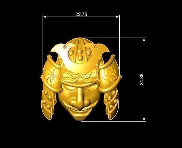 Pendant Samurai Free 3D print model