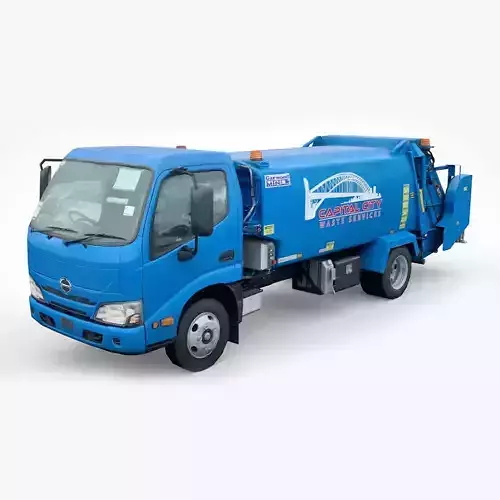 Hino 616 STD 3375 Garbage truck Low-poly 3D model