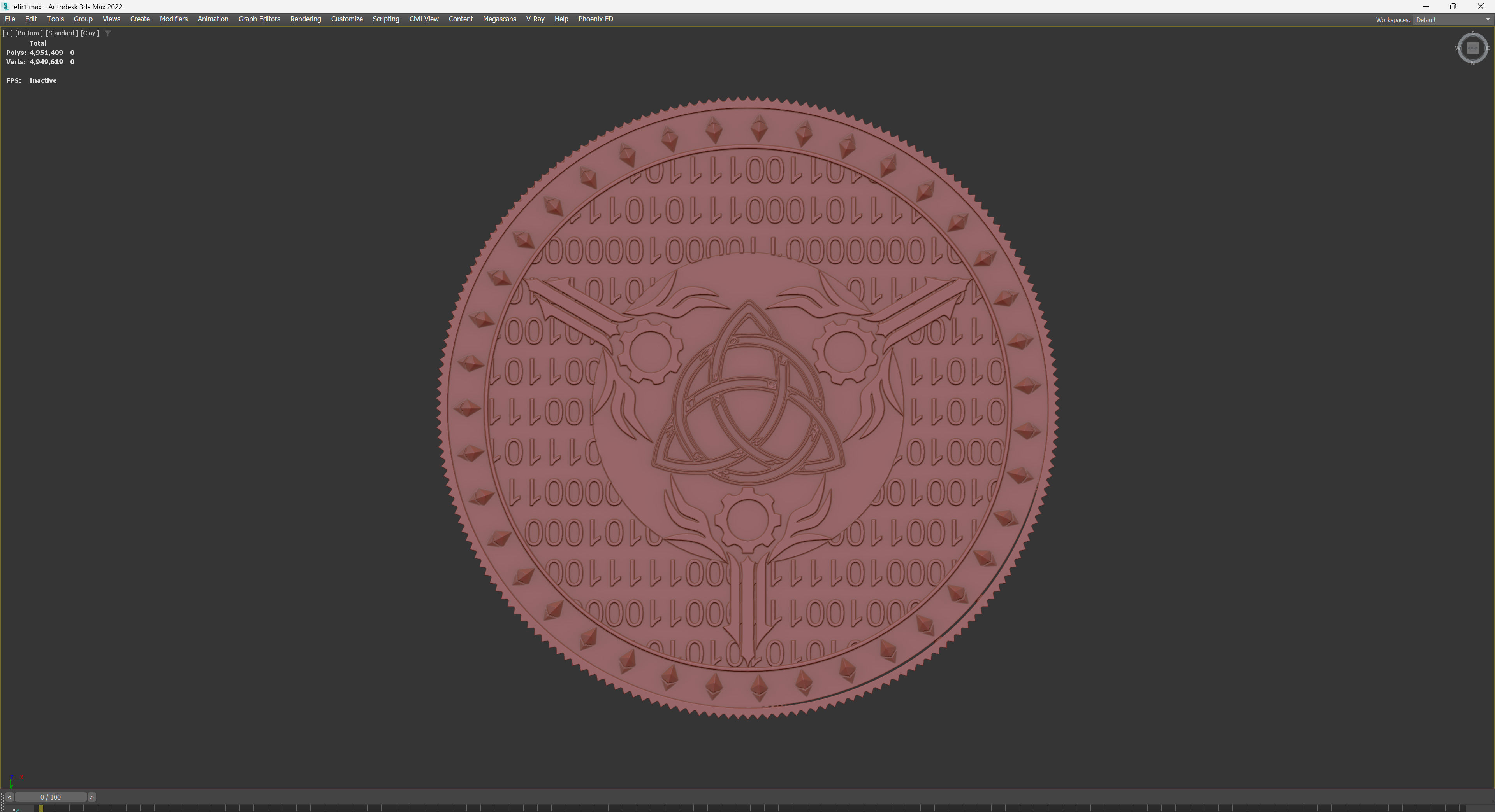 ethereum coin 3D print model_20