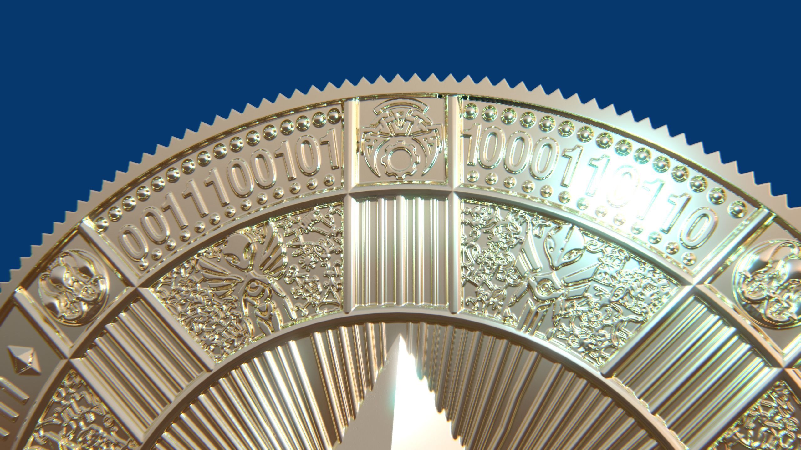 ethereum coin 3D print model_3