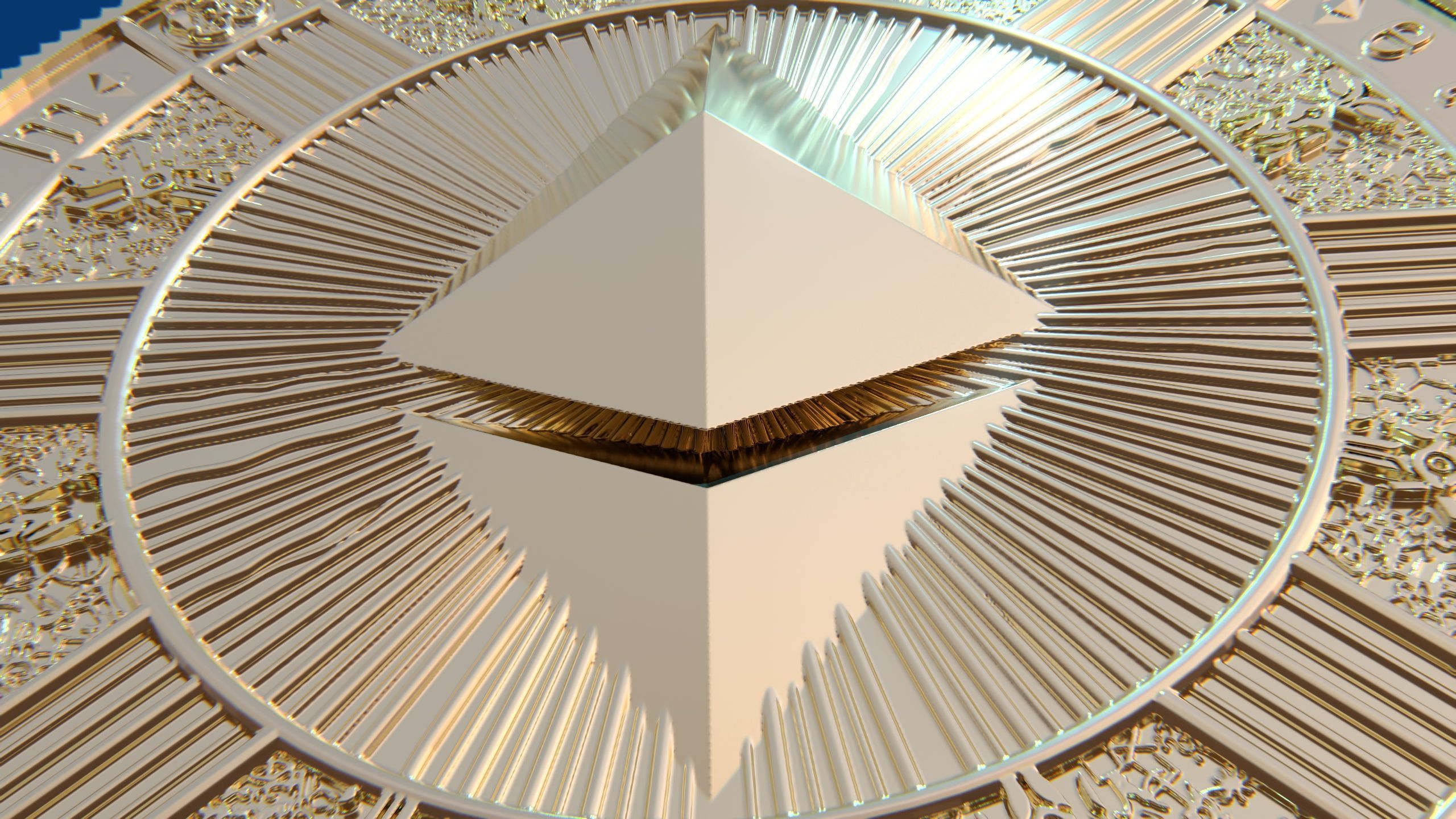 ethereum coin 3D print model_4