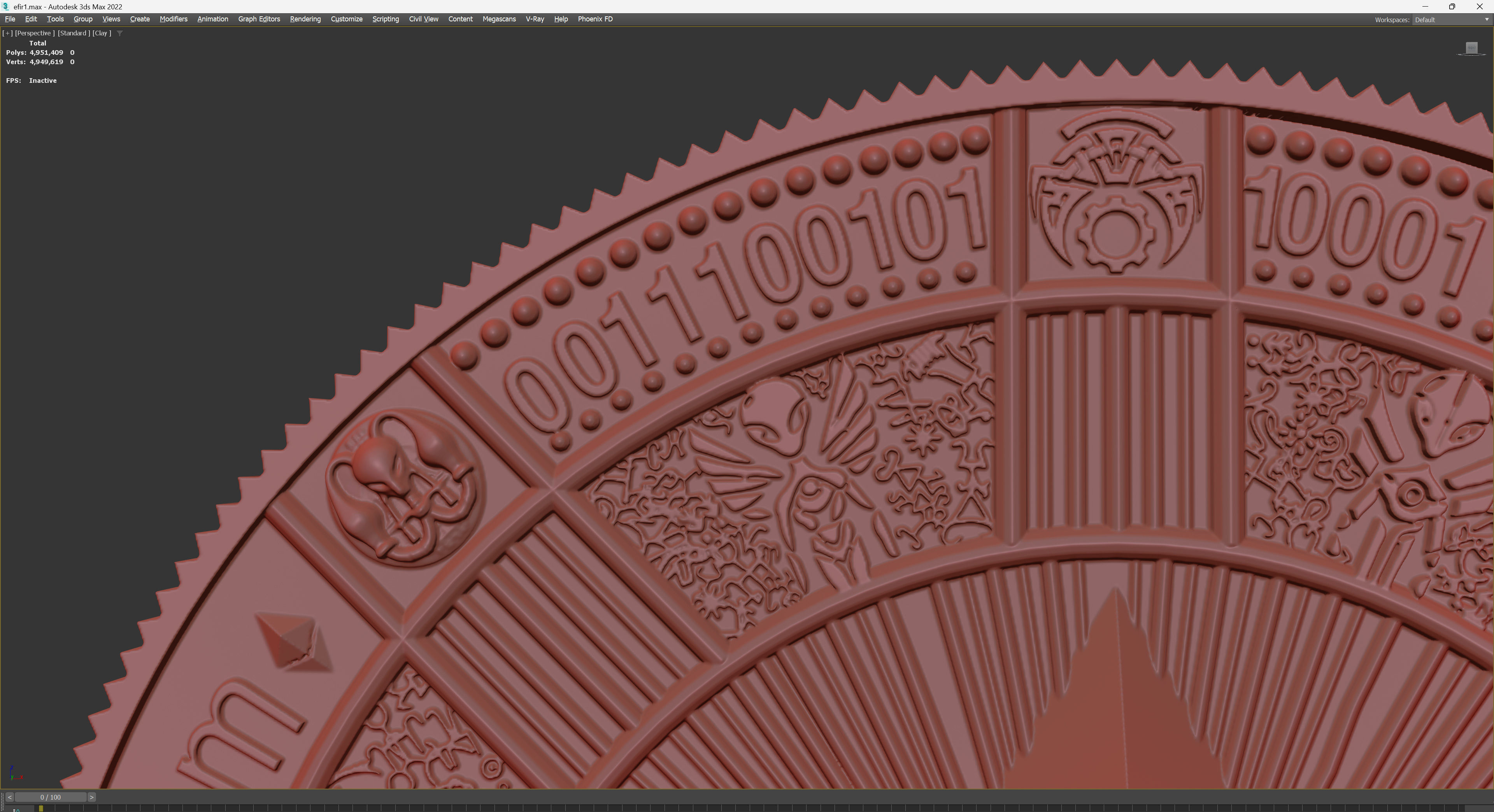 ethereum coin 3D print model_16