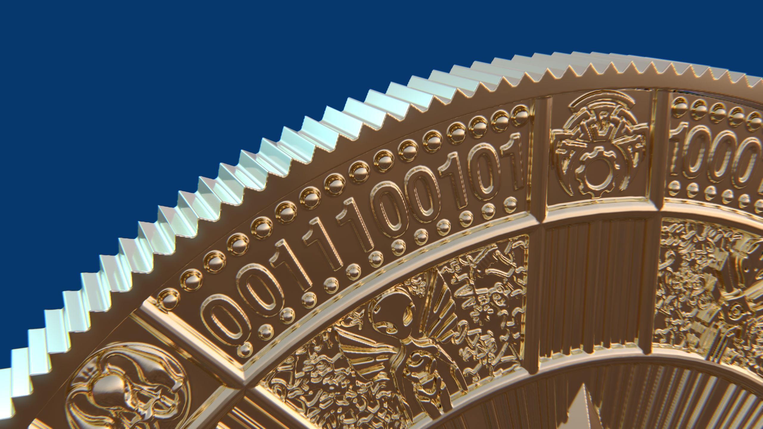 ethereum coin 3D print model_10