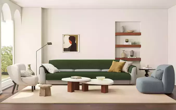 Mid Century interior  Livingroom