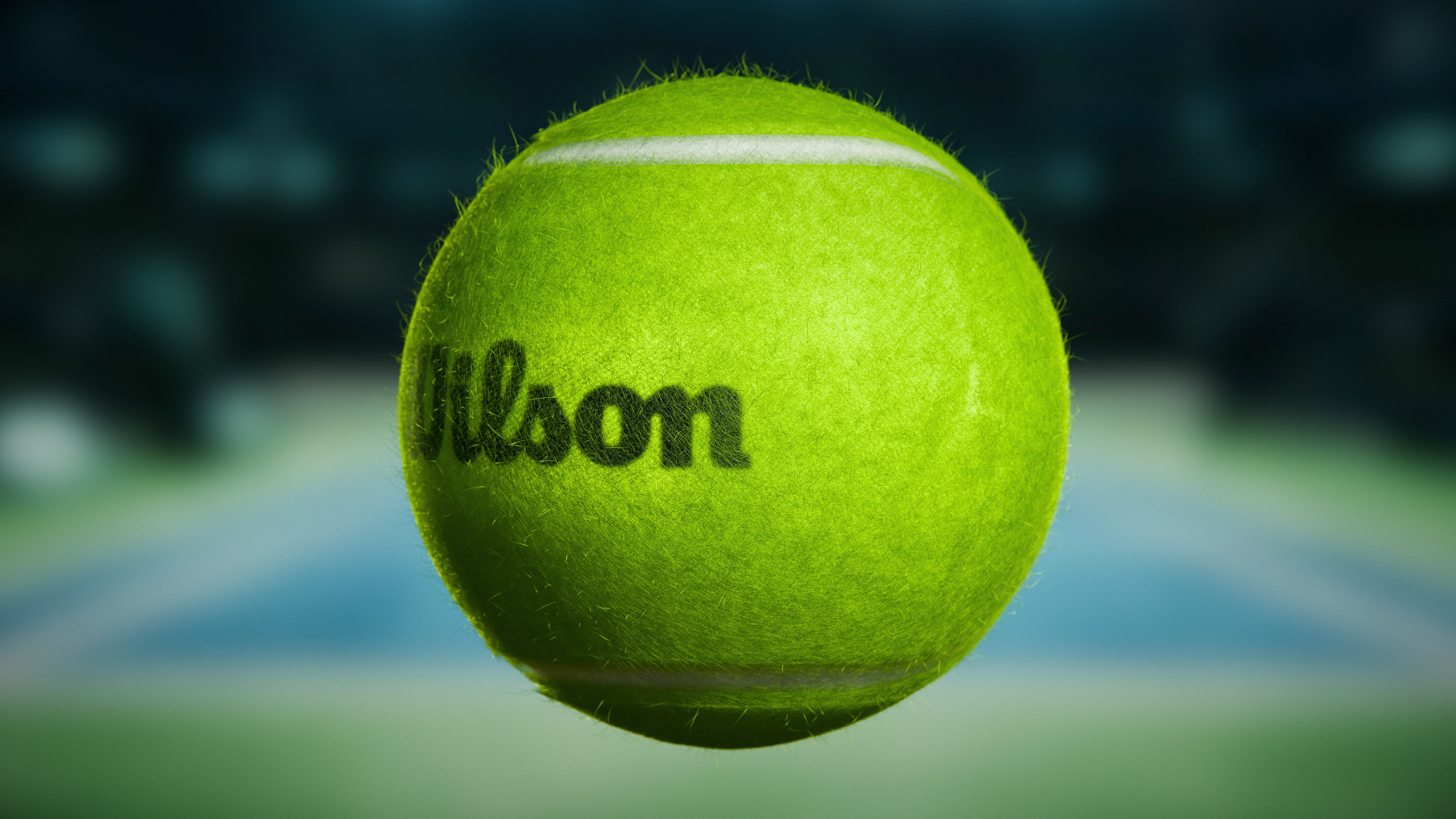 Tennis ball with and without logo 3D model_7