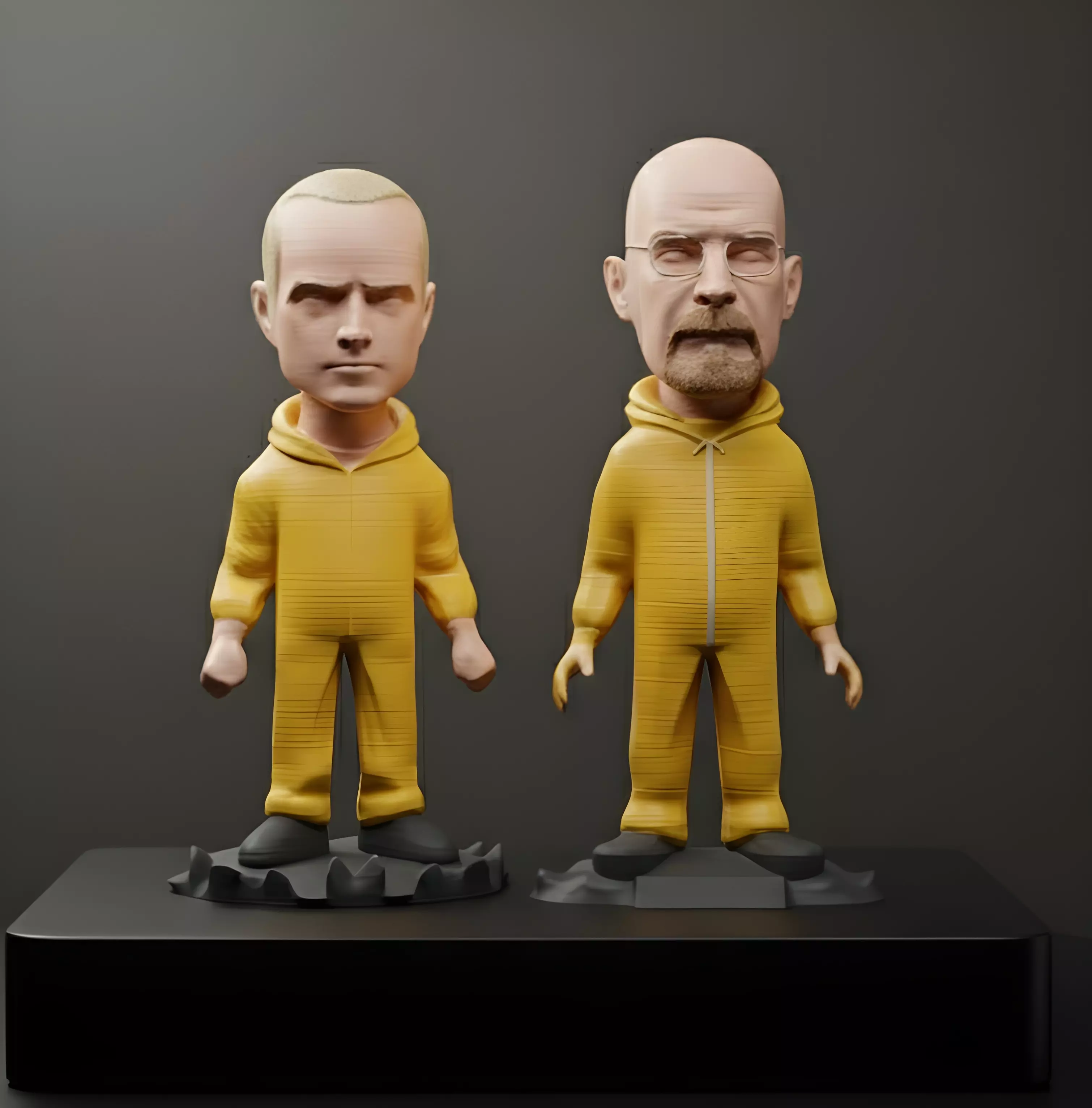 breaking bad chibi jessy pinkman and walter white 3D print model