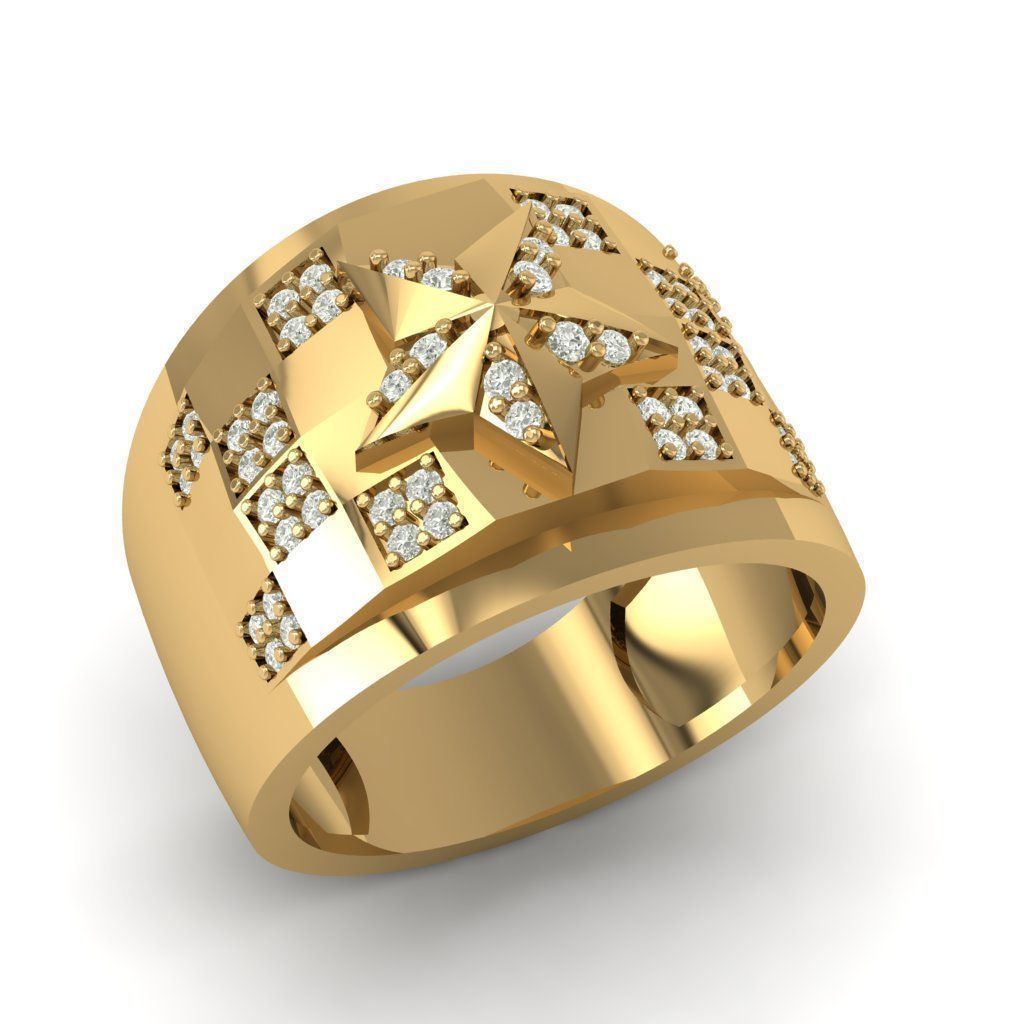 Star ring Free 3D print model