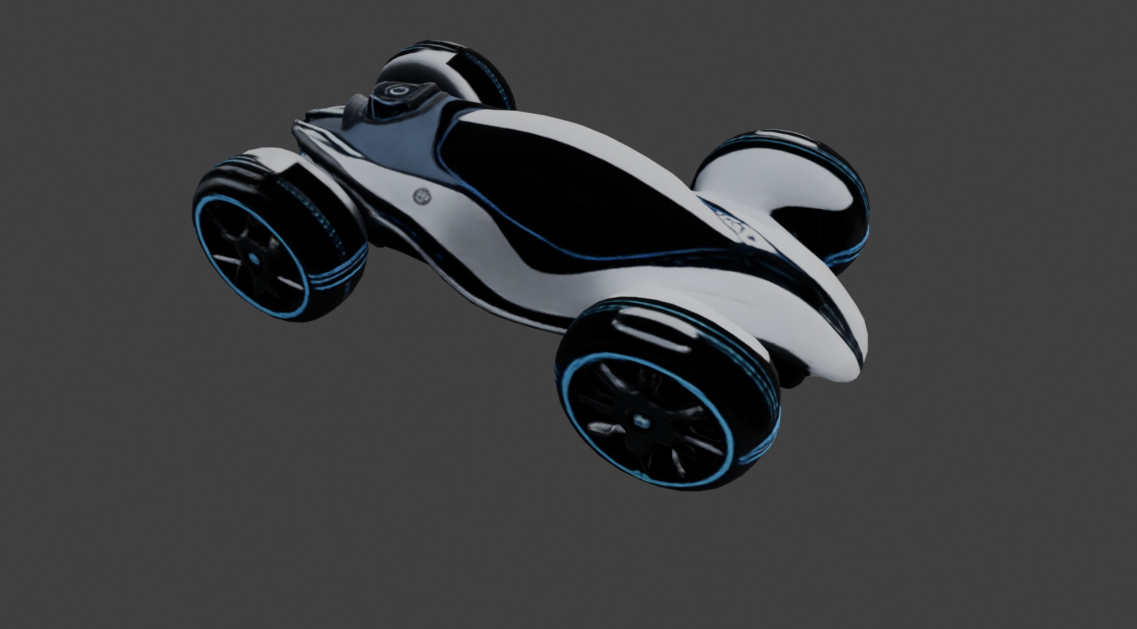 Futuristic Concept Car Model 3D model_5