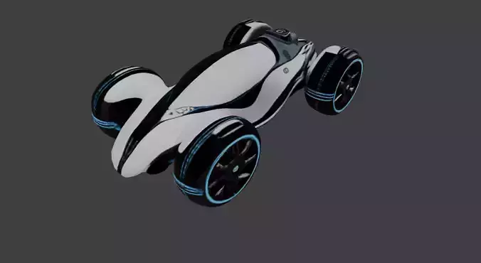Futuristic Concept Car Model   3D model