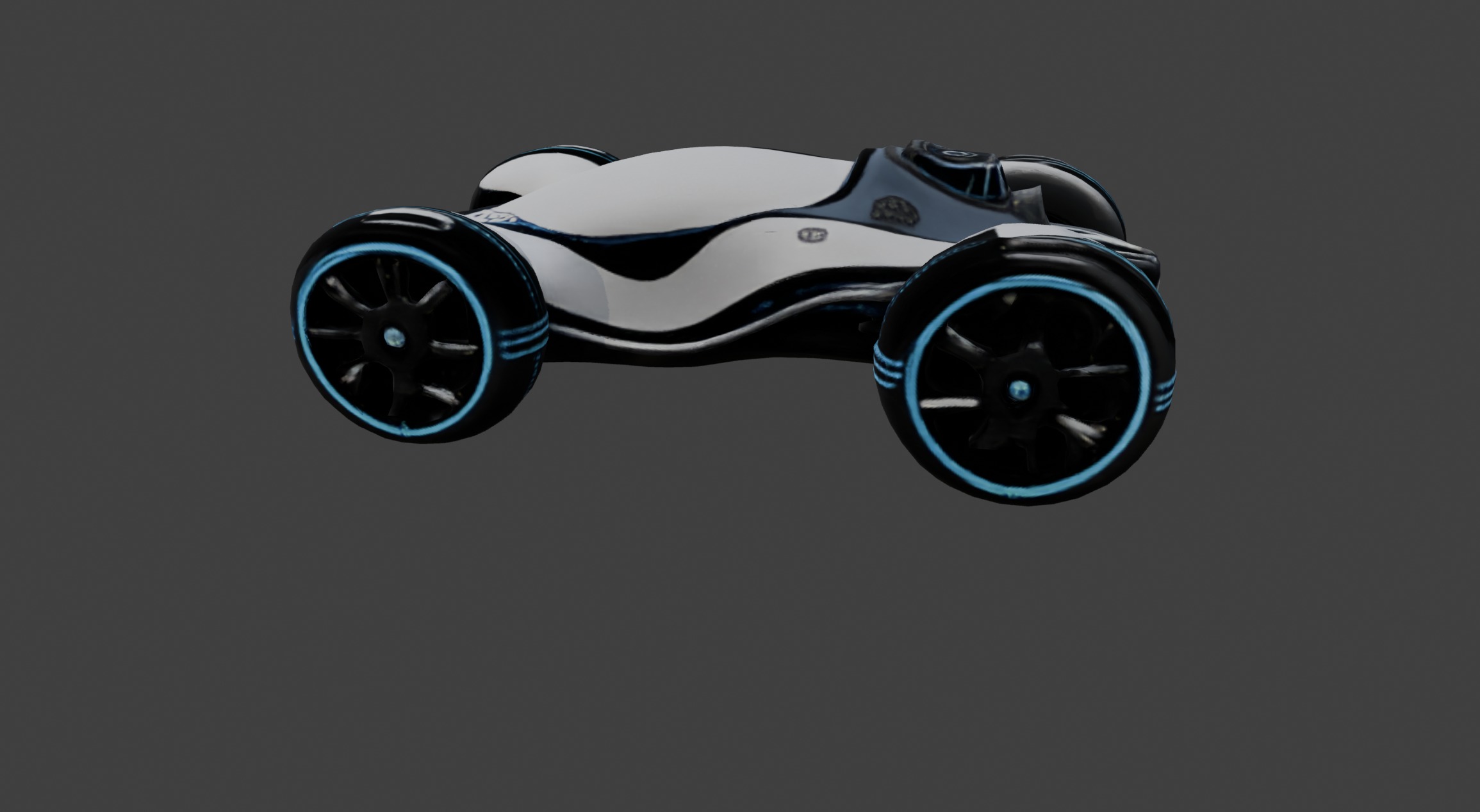 Futuristic Concept Car Model 3D model_2