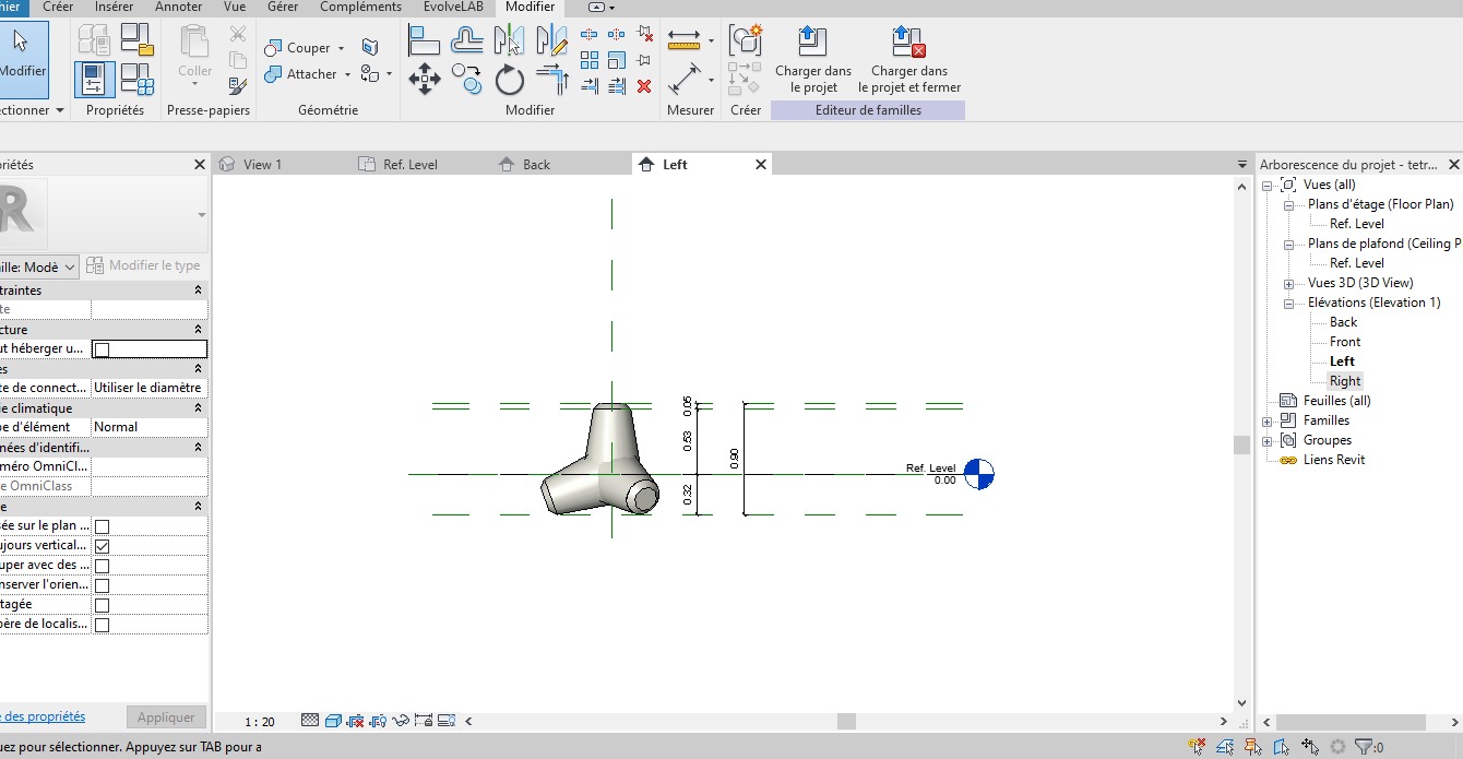 Parametric Tetrapod Model Revit DWGFBX Formats 3D model_1