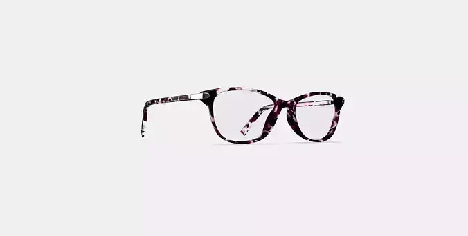 Daisy Low Bridge Fit Eyeglasses in Violet Quartz Crystal with P