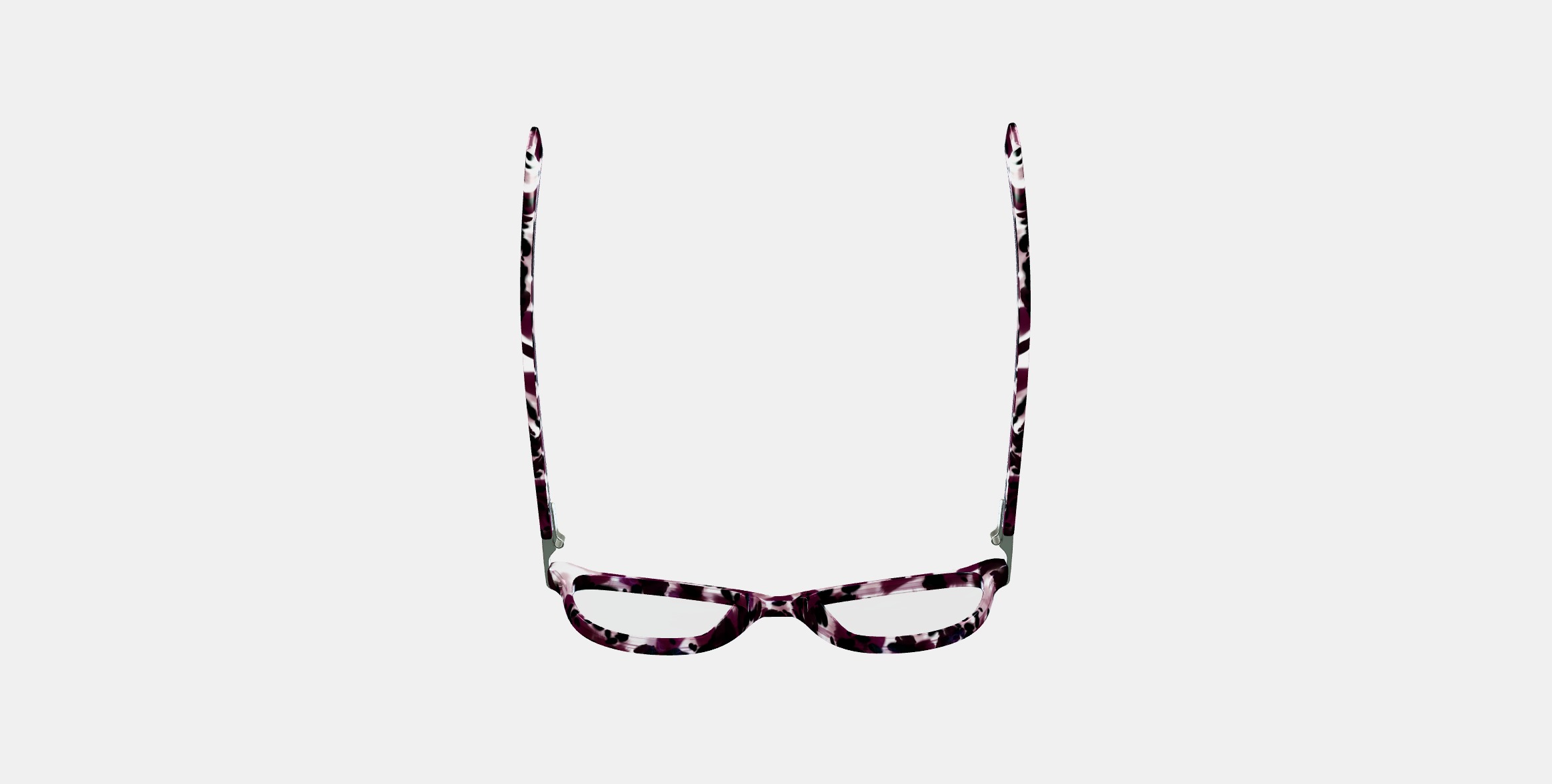 Daisy Low Bridge Fit Eyeglasses in Violet Quartz Crystal with P 3D model_7