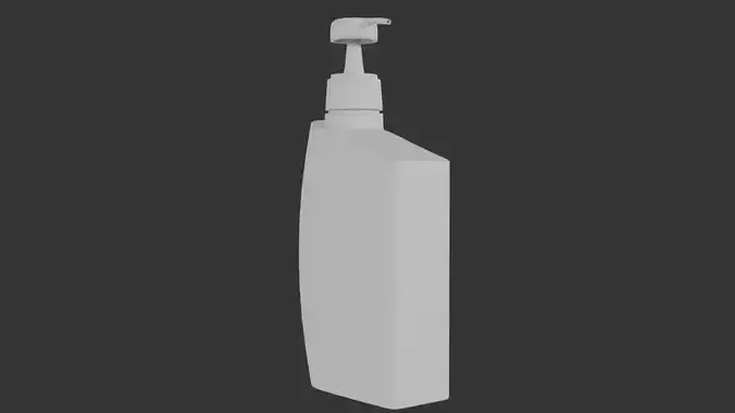 3D Soap Bottle Low Poly 