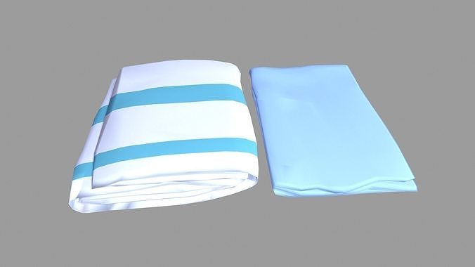 Folding Clothes Low-poly 3D model