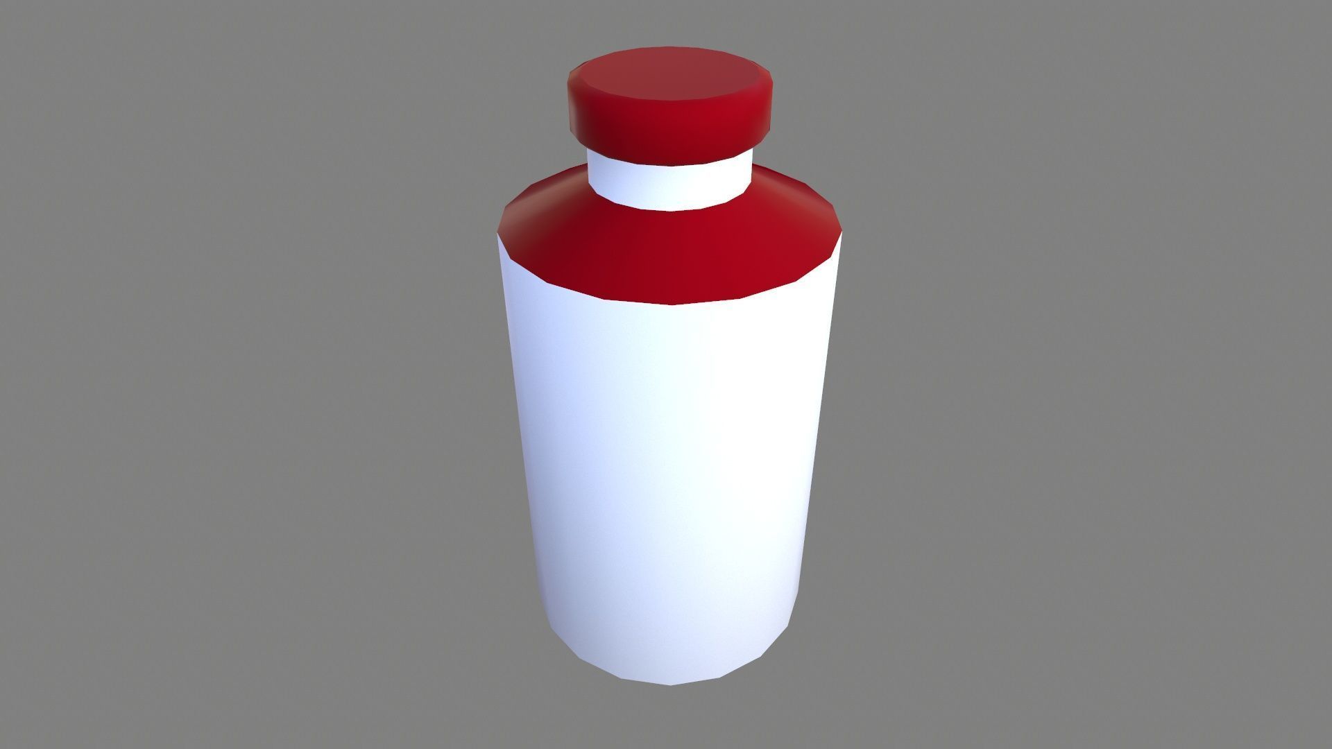 Medicine Bottle Low-poly 3D model_2