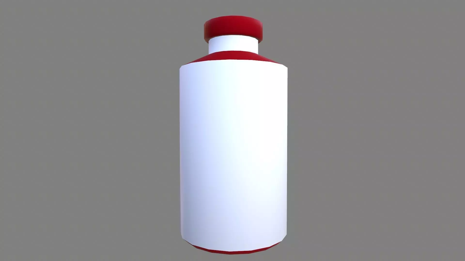 Medicine Bottle Low-poly 3D model_0