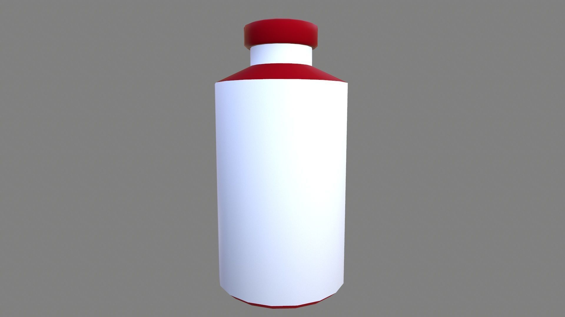 Medicine Bottle Low-poly 3D model_3