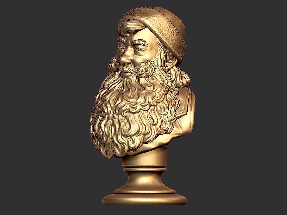 SANTA BUST HEAD  3D print model_1