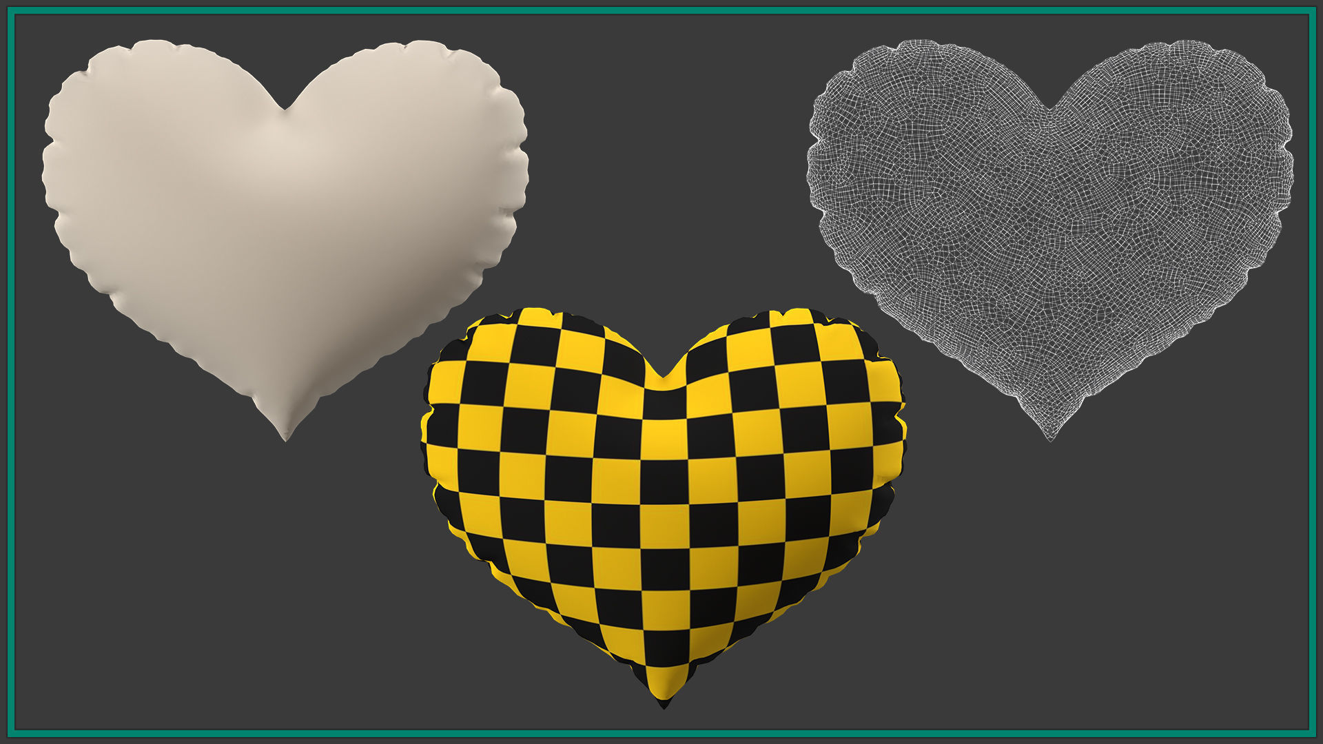 20 cushion and pillow 3D model_8