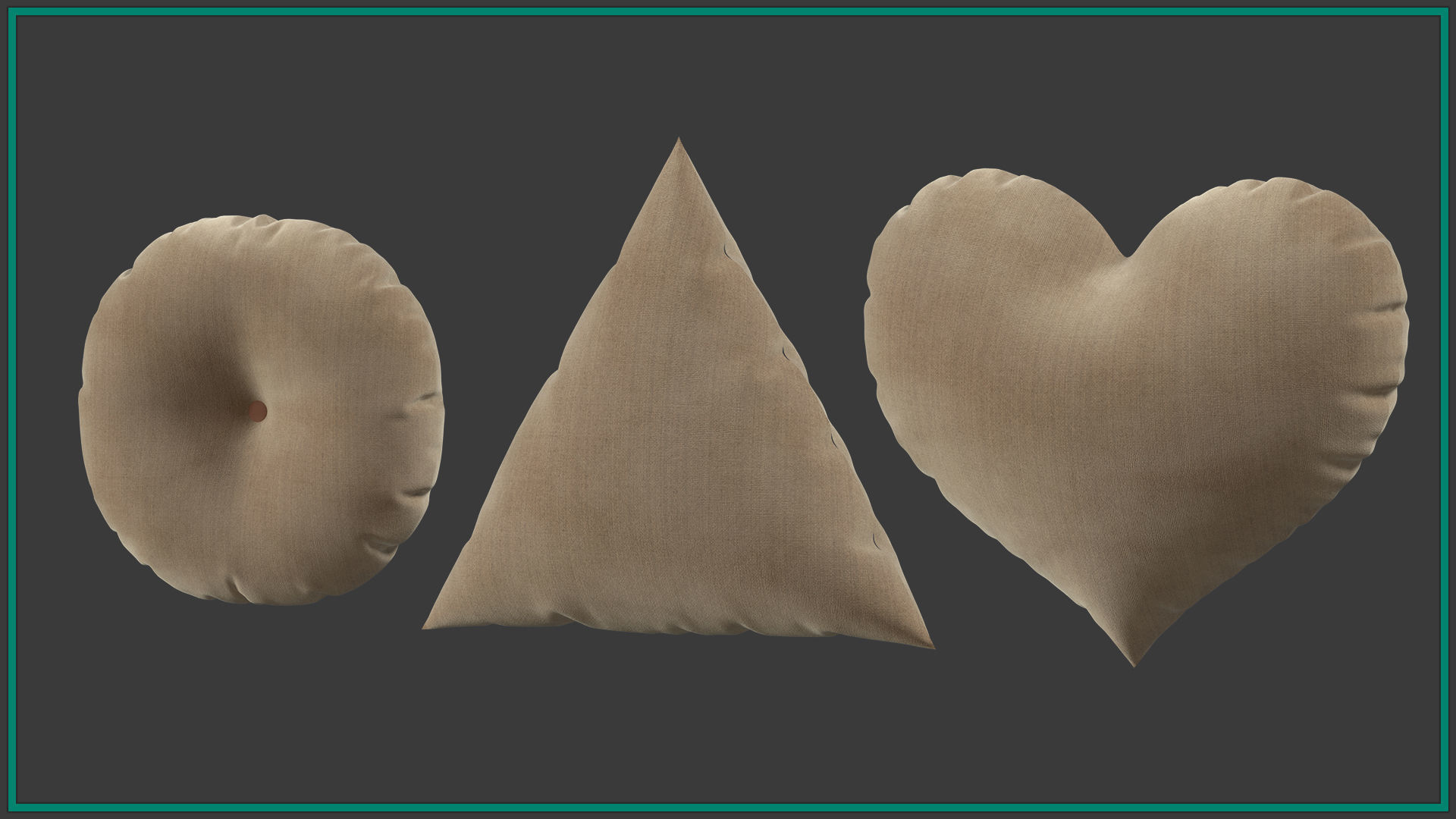 20 cushion and pillow 3D model_4