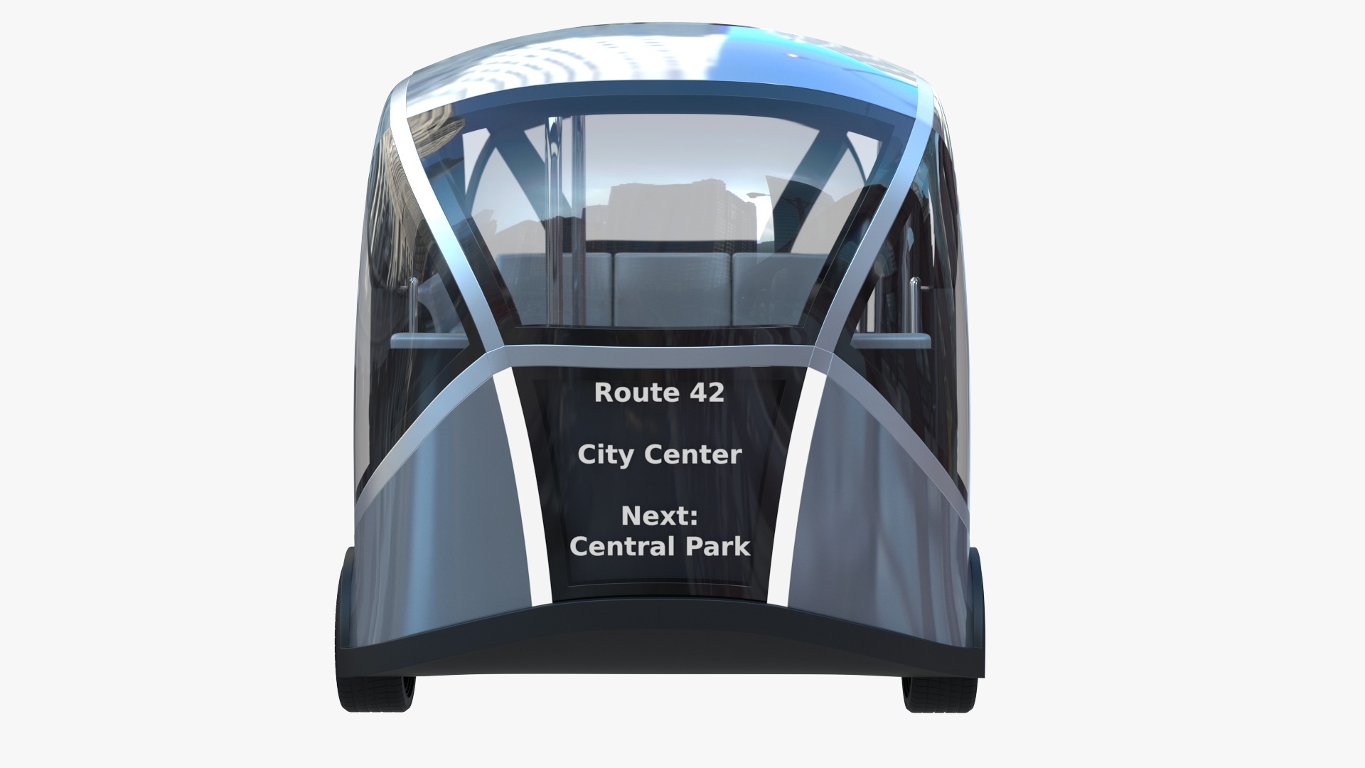 Autonomous City Shuttle Bus 3D model_7
