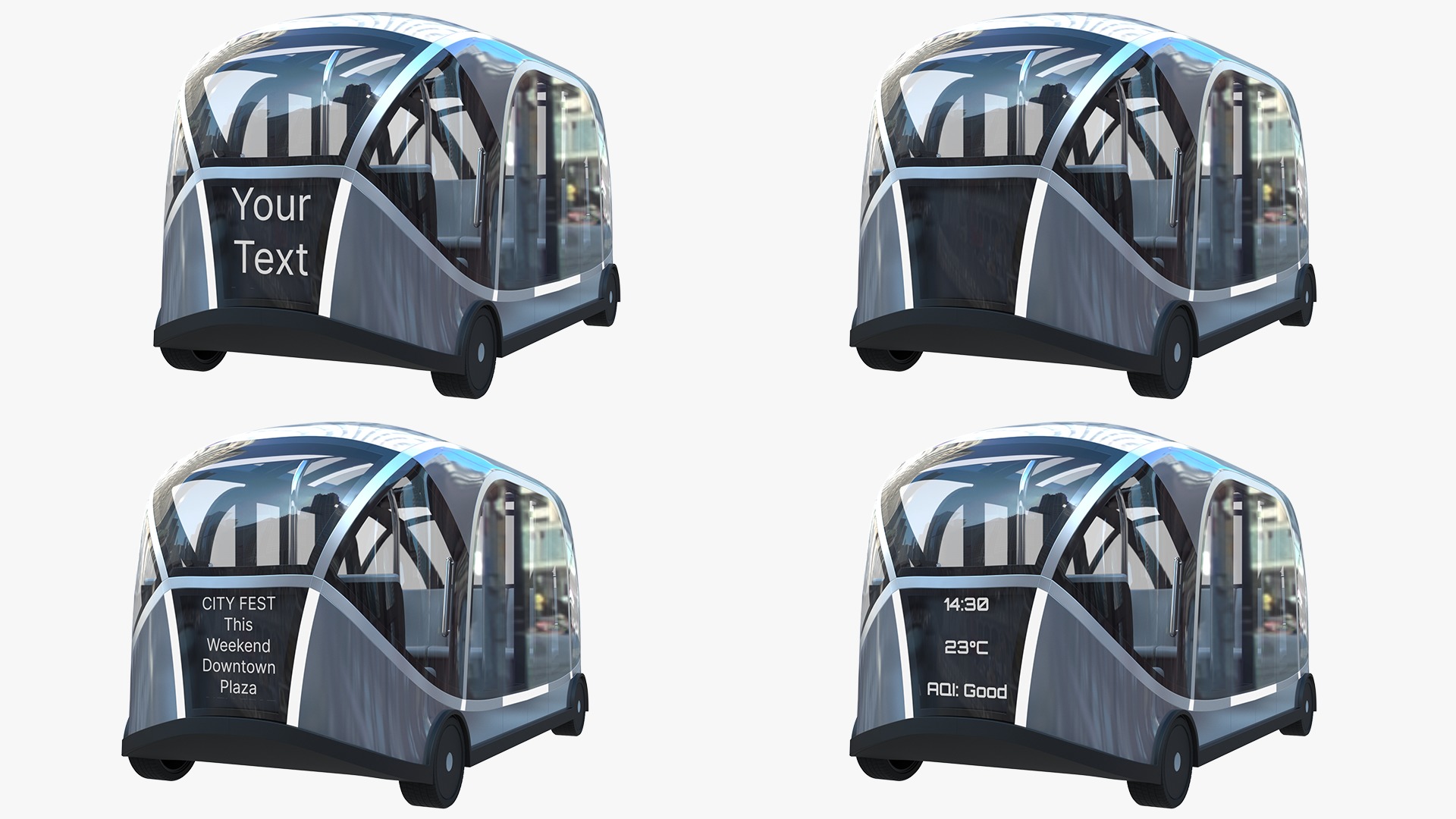 Autonomous City Shuttle Bus 3D model_9