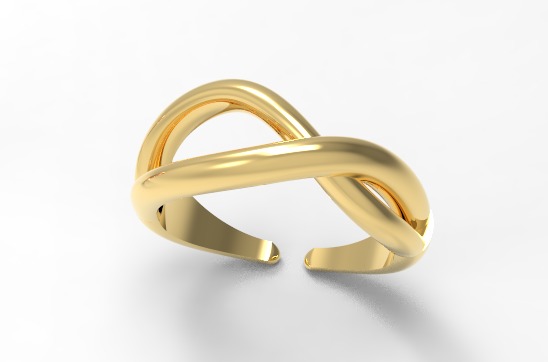 Minimal ring with three different weights Ready for 3d printing  3D print model_22