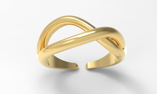 Minimal ring with three different weights Ready for 3d printing  3D print model_1
