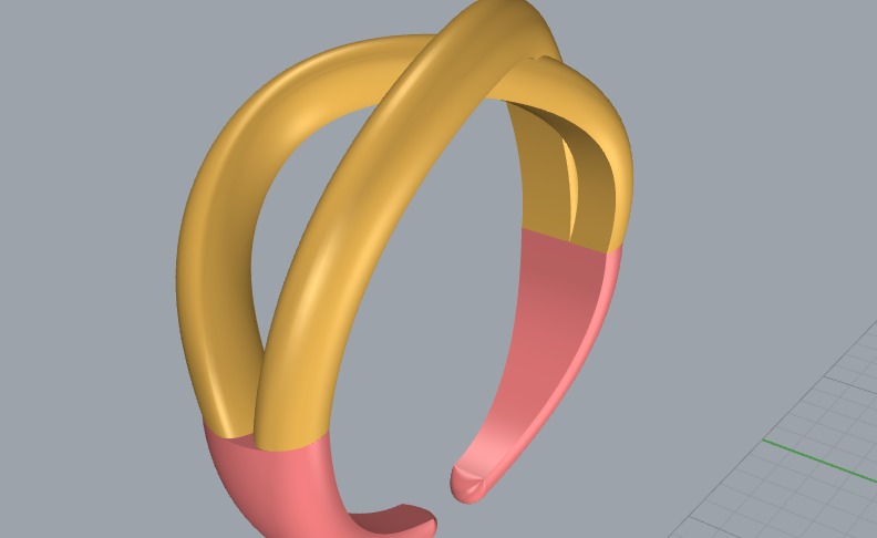 Minimal ring with three different weights Ready for 3d printing  3D print model_6