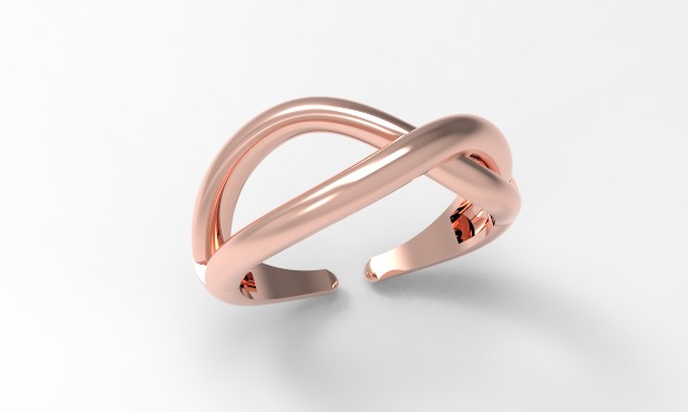 Minimal ring with three different weights Ready for 3d printing  3D print model_21