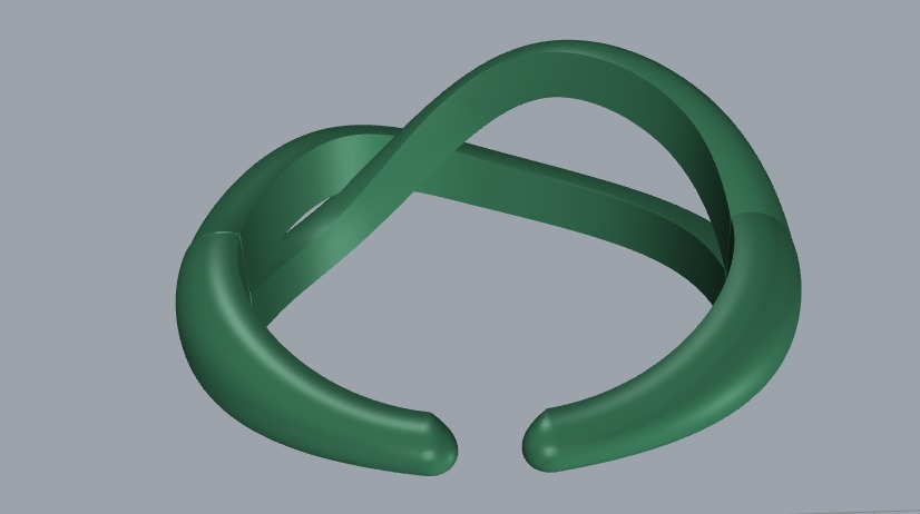 Minimal ring with three different weights Ready for 3d printing  3D print model_20