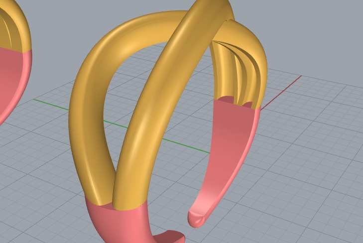 Minimal ring with three different weights Ready for 3d printing  3D print model_8