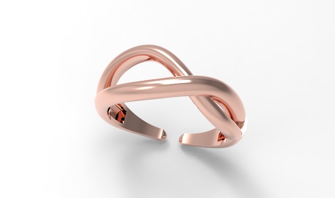 Minimal ring with three different weights Ready for 3d printing  3D print model_4