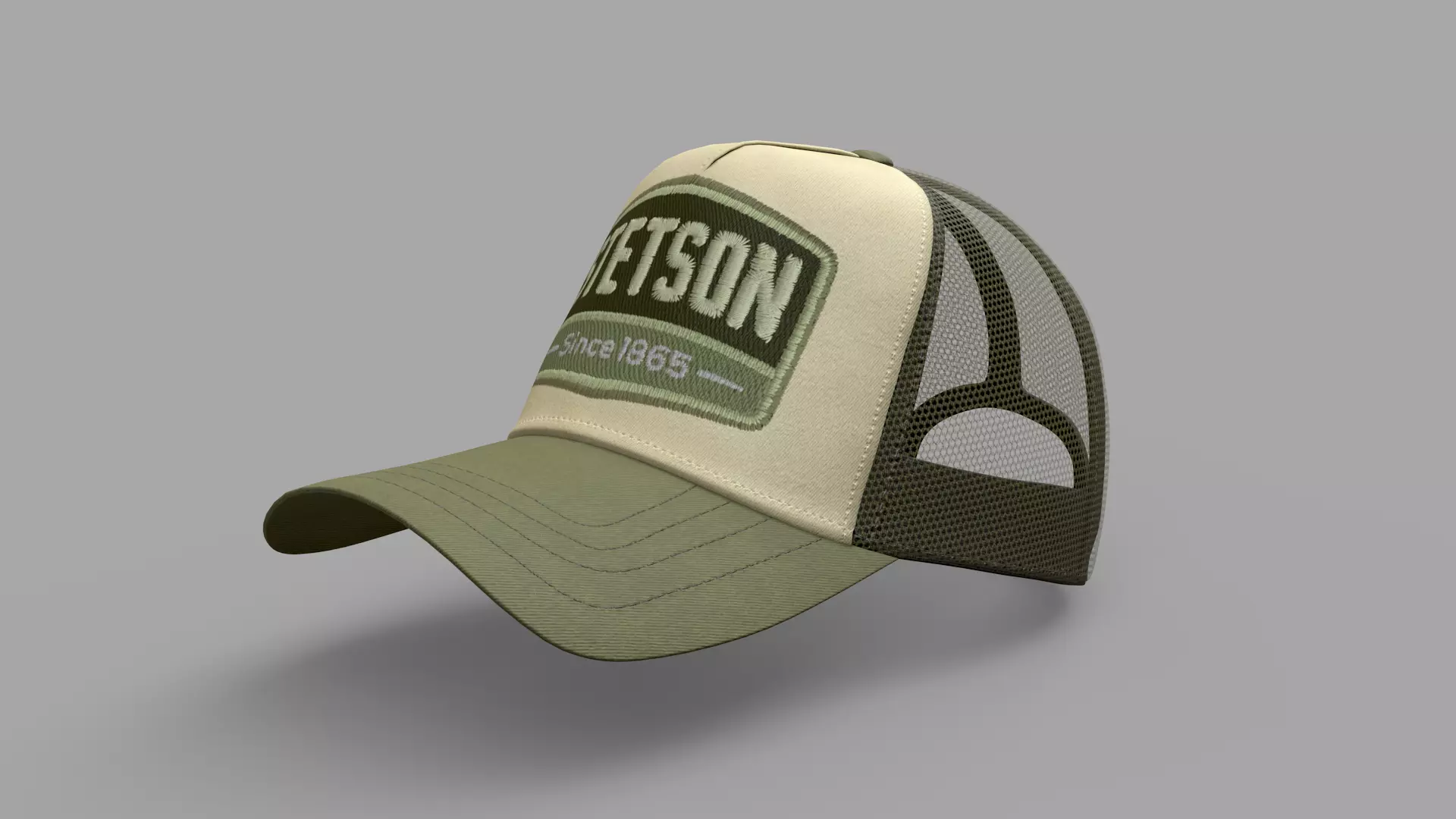trucker caps Low-poly 3D model