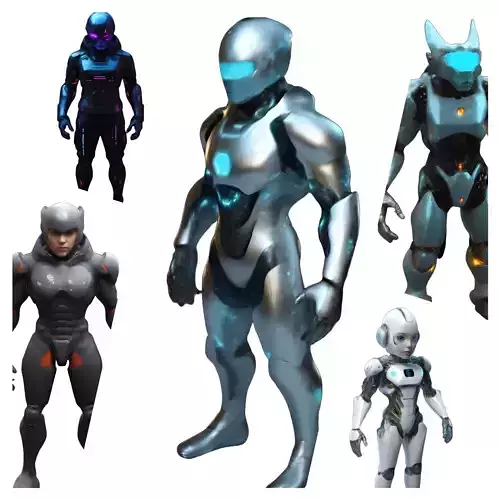 Cyber Warriors Collection 3D print model