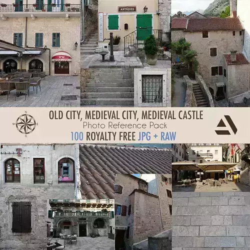 Photo Textures Reference Old City Medieval Houses Castle Texture