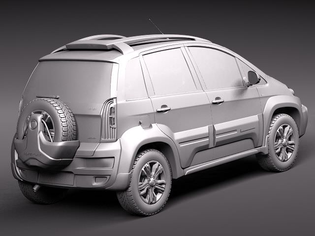 Fiat Idea Adventure 2011 3D model_10