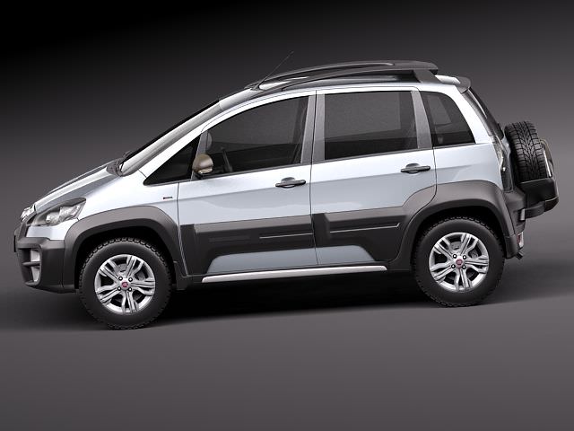 Fiat Idea Adventure 2011 3D model_6