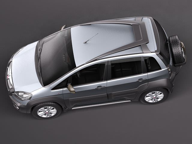 Fiat Idea Adventure 2011 3D model_7