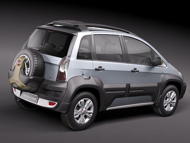 Fiat Idea Adventure 2011 3D model_4