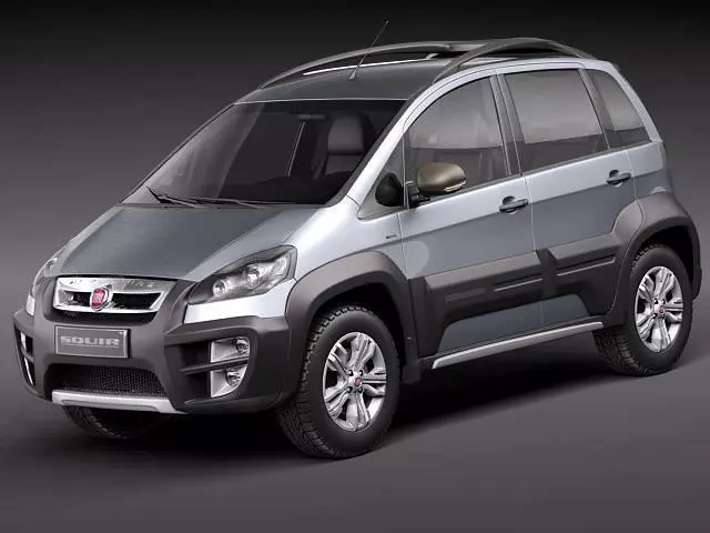 Fiat Idea Adventure 2011 3D model_0